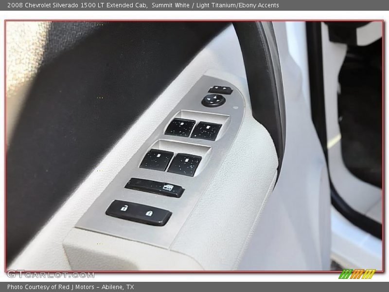 Summit White / Light Titanium/Ebony Accents 2008 Chevrolet Silverado 1500 LT Extended Cab