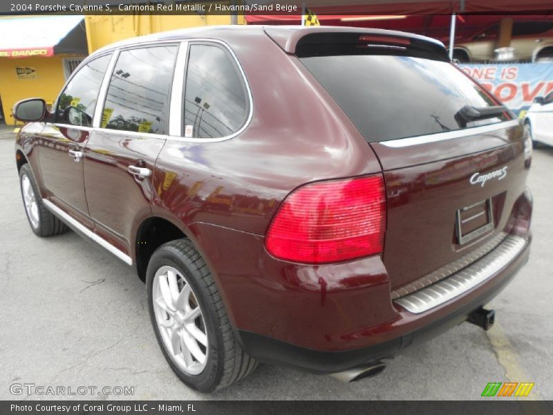 Carmona Red Metallic / Havanna/Sand Beige 2004 Porsche Cayenne S
