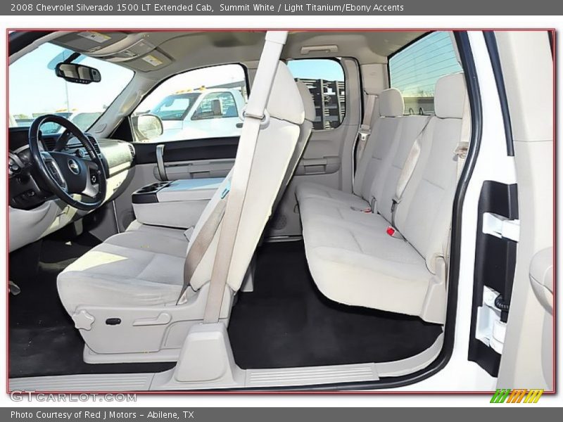 Summit White / Light Titanium/Ebony Accents 2008 Chevrolet Silverado 1500 LT Extended Cab