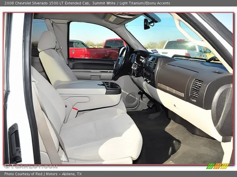 Summit White / Light Titanium/Ebony Accents 2008 Chevrolet Silverado 1500 LT Extended Cab
