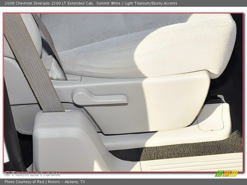Summit White / Light Titanium/Ebony Accents 2008 Chevrolet Silverado 1500 LT Extended Cab