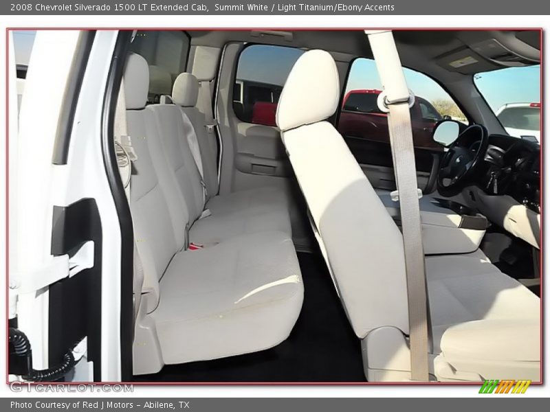 Summit White / Light Titanium/Ebony Accents 2008 Chevrolet Silverado 1500 LT Extended Cab