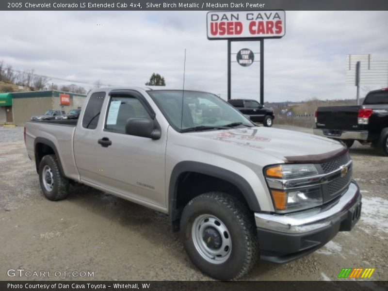 Silver Birch Metallic / Medium Dark Pewter 2005 Chevrolet Colorado LS Extended Cab 4x4
