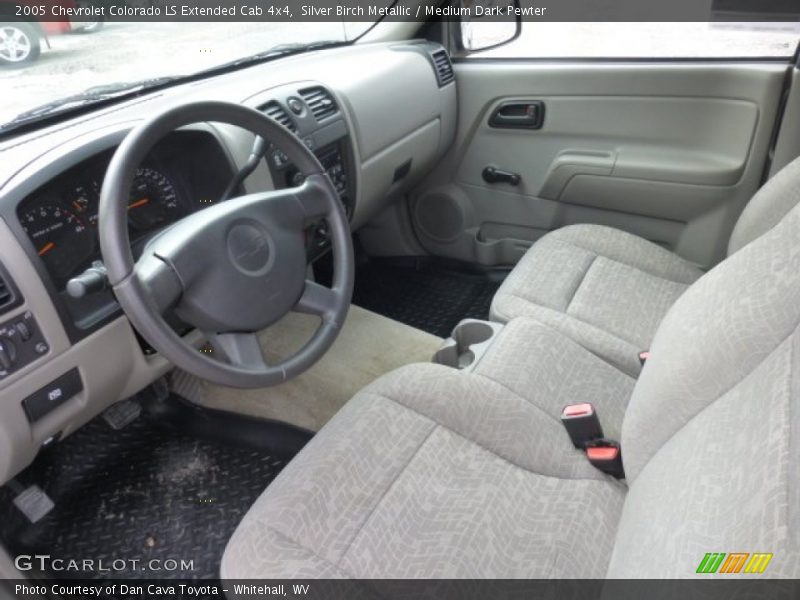 Medium Dark Pewter Interior - 2005 Colorado LS Extended Cab 4x4 