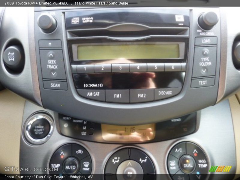 Controls of 2009 RAV4 Limited V6 4WD