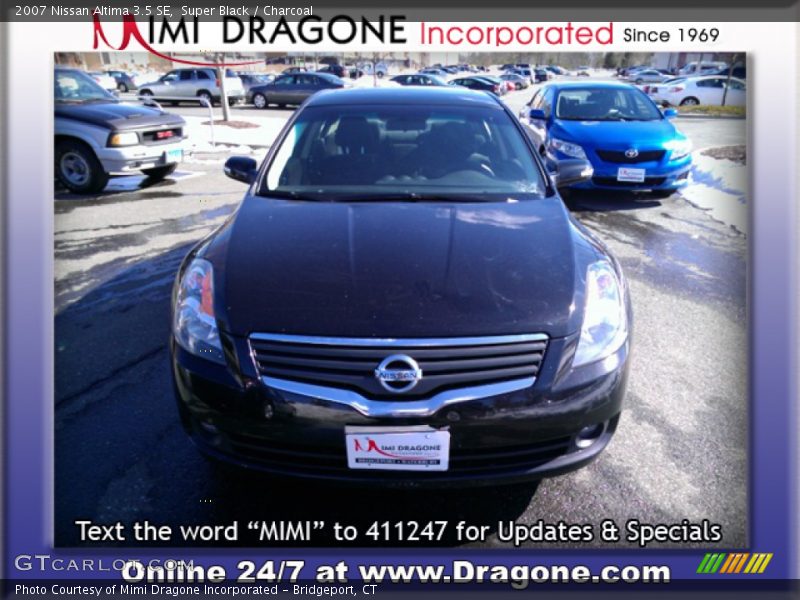 Super Black / Charcoal 2007 Nissan Altima 3.5 SE