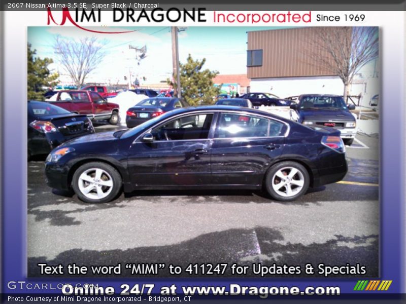 Super Black / Charcoal 2007 Nissan Altima 3.5 SE