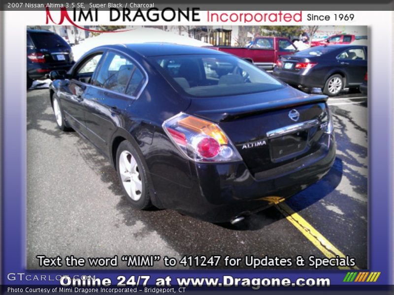 Super Black / Charcoal 2007 Nissan Altima 3.5 SE