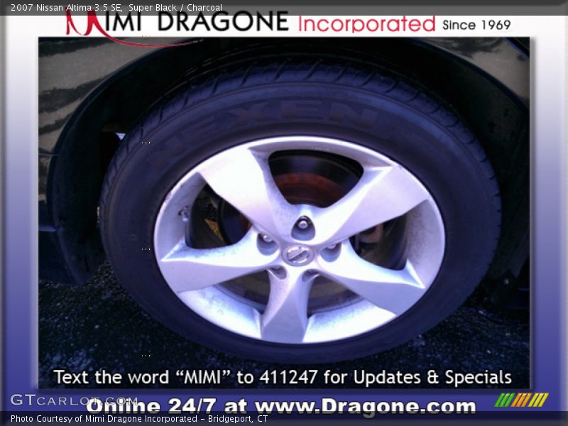 Super Black / Charcoal 2007 Nissan Altima 3.5 SE