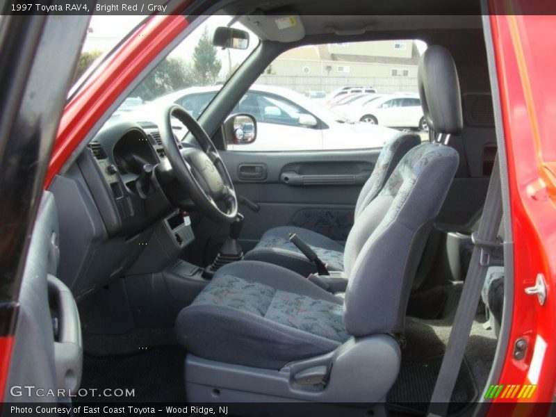 Bright Red / Gray 1997 Toyota RAV4