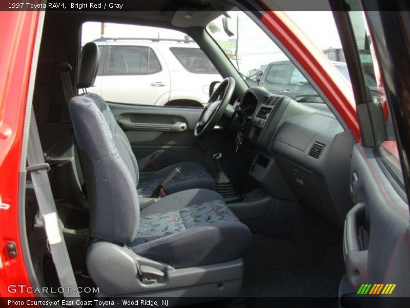 Bright Red / Gray 1997 Toyota RAV4