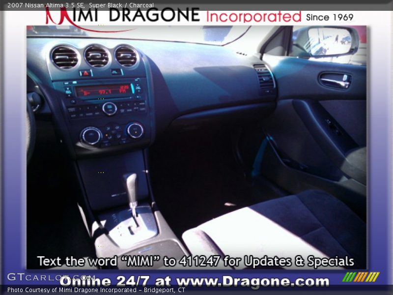 Super Black / Charcoal 2007 Nissan Altima 3.5 SE