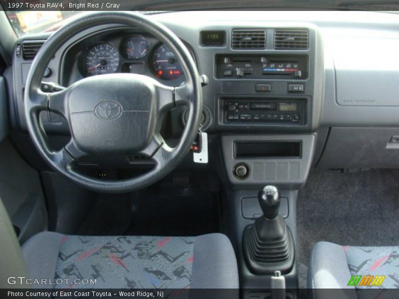 Bright Red / Gray 1997 Toyota RAV4