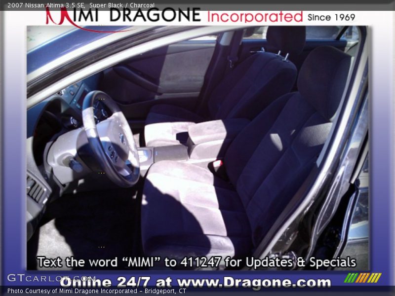 Super Black / Charcoal 2007 Nissan Altima 3.5 SE