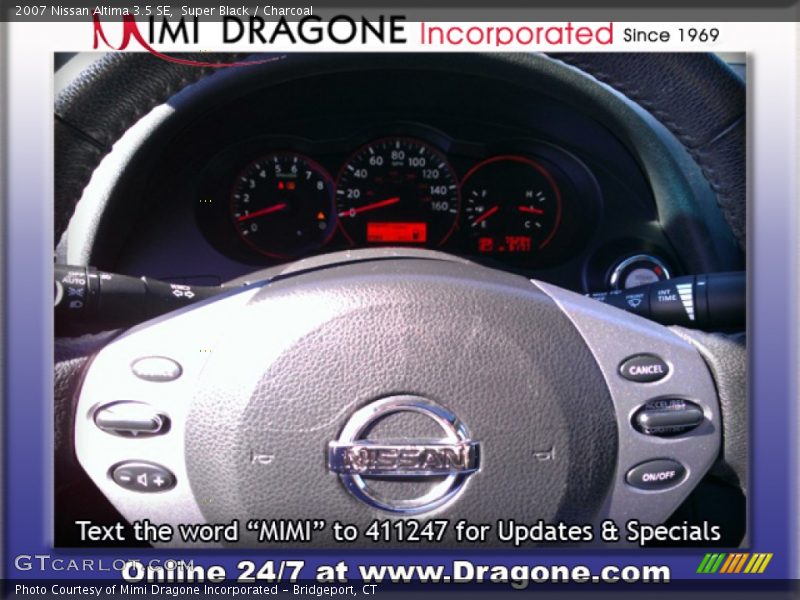Super Black / Charcoal 2007 Nissan Altima 3.5 SE