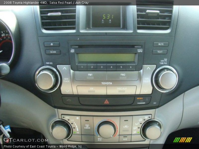 Salsa Red Pearl / Ash Gray 2008 Toyota Highlander 4WD