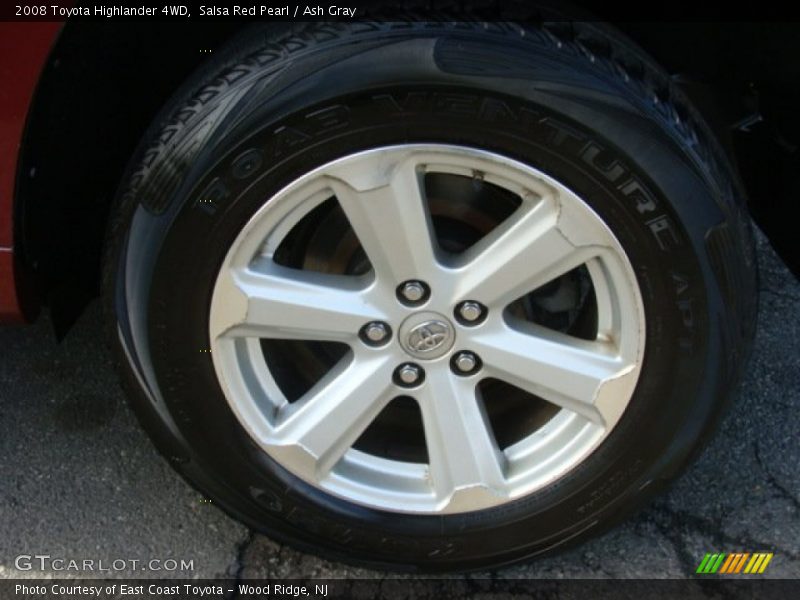 Salsa Red Pearl / Ash Gray 2008 Toyota Highlander 4WD