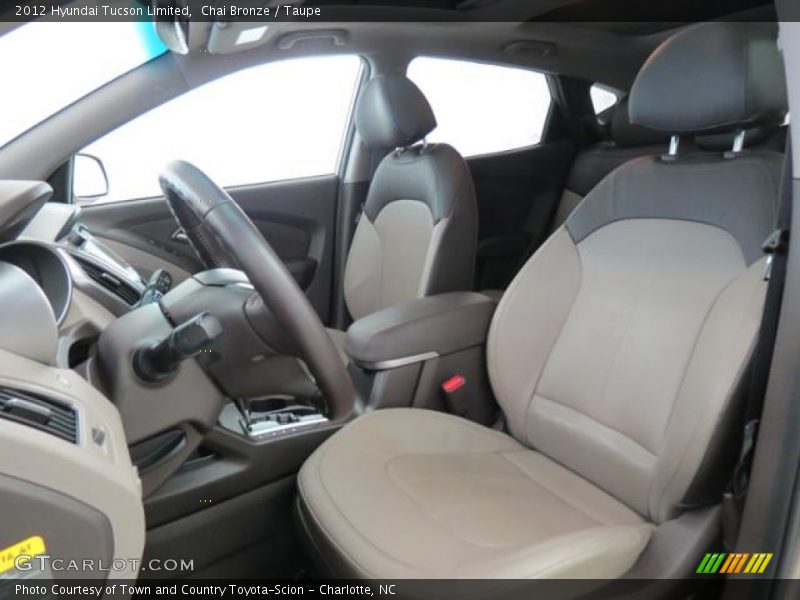 Front Seat of 2012 Tucson Limited