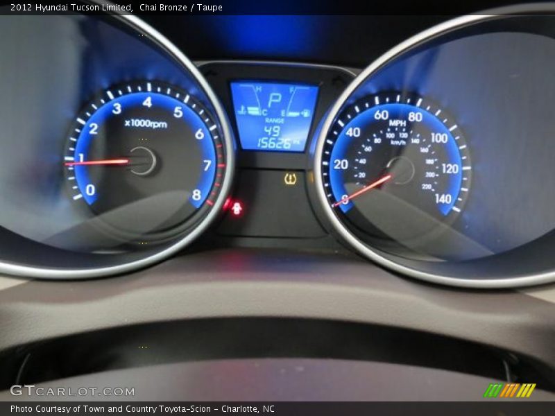  2012 Tucson Limited Limited Gauges