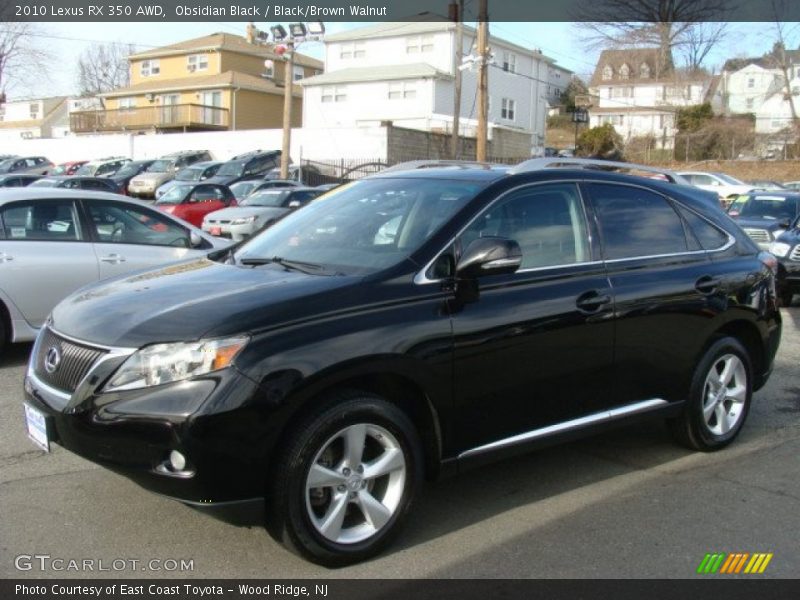 Obsidian Black / Black/Brown Walnut 2010 Lexus RX 350 AWD