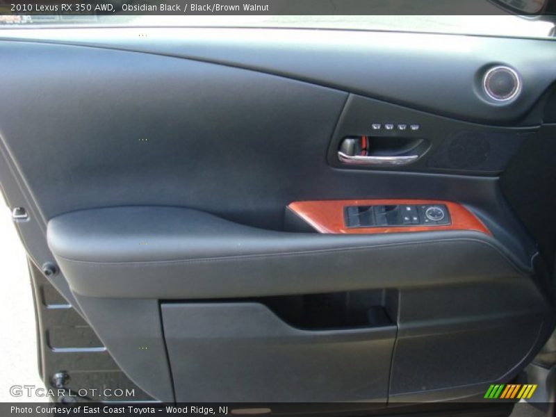 Obsidian Black / Black/Brown Walnut 2010 Lexus RX 350 AWD