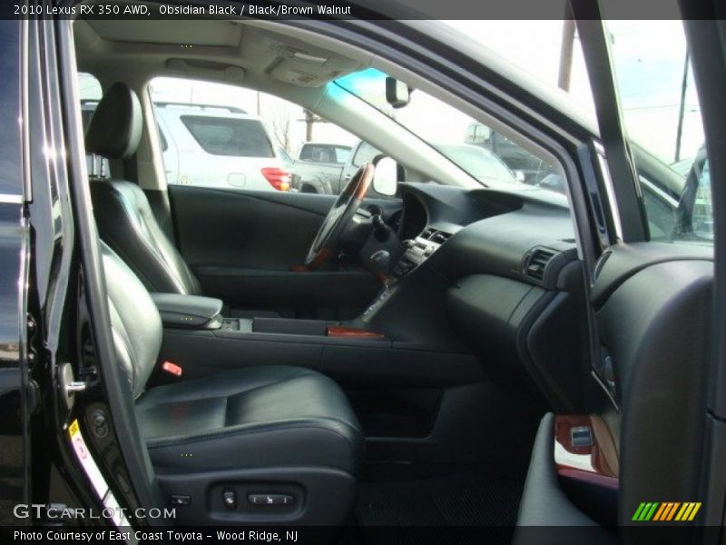 Obsidian Black / Black/Brown Walnut 2010 Lexus RX 350 AWD