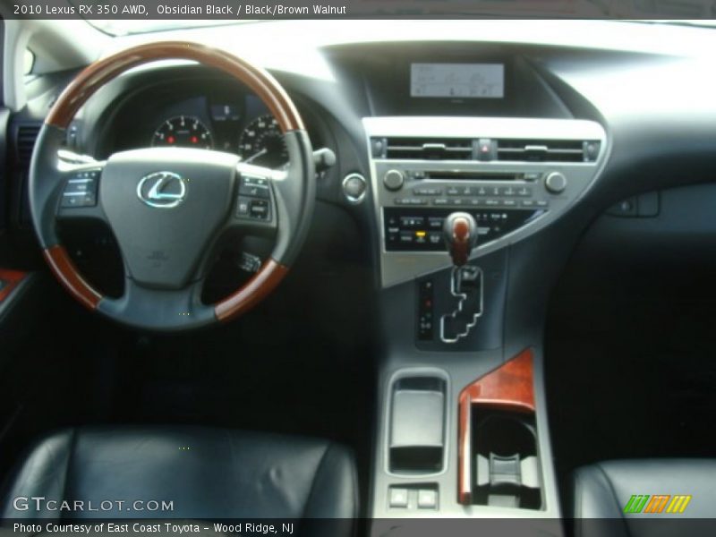 Obsidian Black / Black/Brown Walnut 2010 Lexus RX 350 AWD