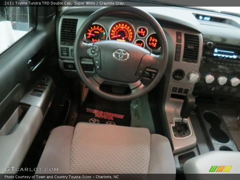 Super White / Graphite Gray 2011 Toyota Tundra TRD Double Cab