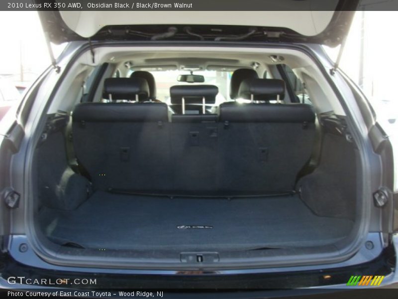 Obsidian Black / Black/Brown Walnut 2010 Lexus RX 350 AWD