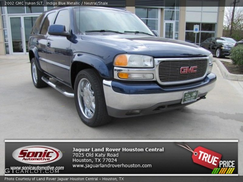 Indigo Blue Metallic / Neutral/Shale 2002 GMC Yukon SLT