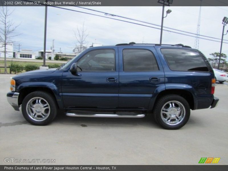 Indigo Blue Metallic / Neutral/Shale 2002 GMC Yukon SLT