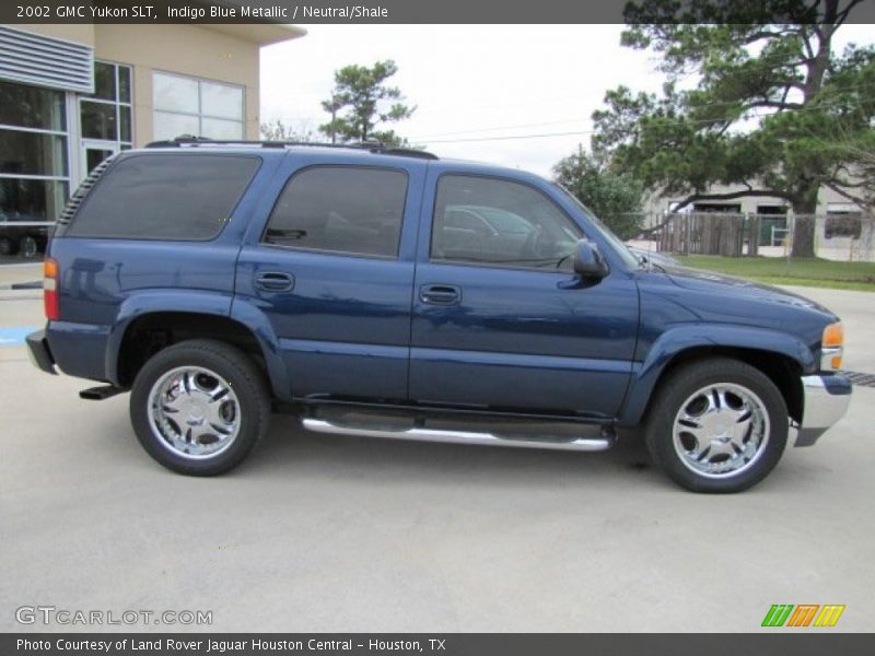 Indigo Blue Metallic / Neutral/Shale 2002 GMC Yukon SLT