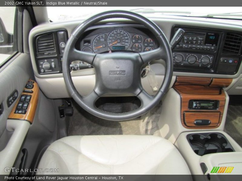 Indigo Blue Metallic / Neutral/Shale 2002 GMC Yukon SLT