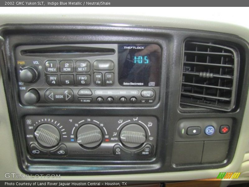 Indigo Blue Metallic / Neutral/Shale 2002 GMC Yukon SLT