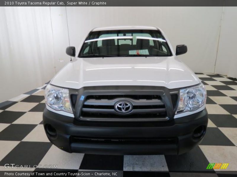 Super White / Graphite 2010 Toyota Tacoma Regular Cab