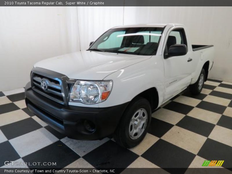 Super White / Graphite 2010 Toyota Tacoma Regular Cab