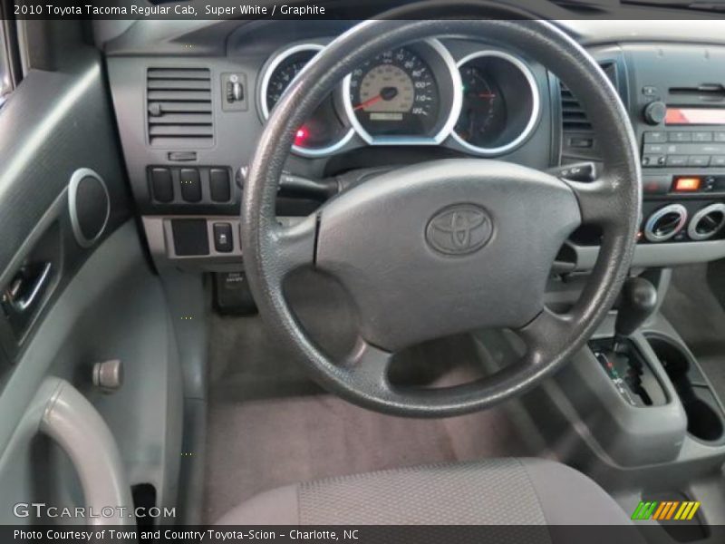 Super White / Graphite 2010 Toyota Tacoma Regular Cab