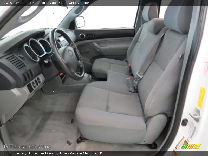 Super White / Graphite 2010 Toyota Tacoma Regular Cab