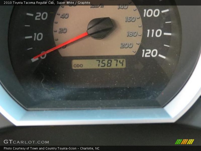Super White / Graphite 2010 Toyota Tacoma Regular Cab