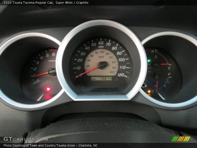 Super White / Graphite 2010 Toyota Tacoma Regular Cab