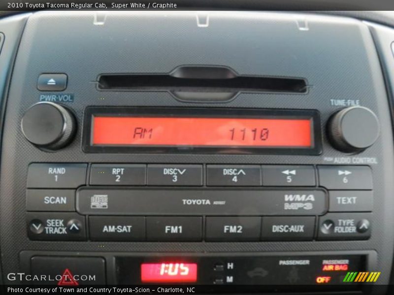 Super White / Graphite 2010 Toyota Tacoma Regular Cab