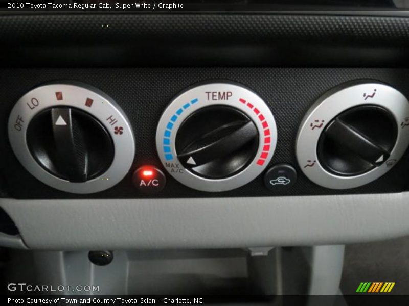 Super White / Graphite 2010 Toyota Tacoma Regular Cab