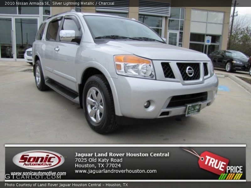 Silver Lightning Metallic / Charcoal 2010 Nissan Armada SE