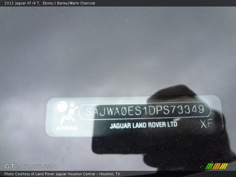 Ebony / Barley/Warm Charcoal 2013 Jaguar XF I4 T