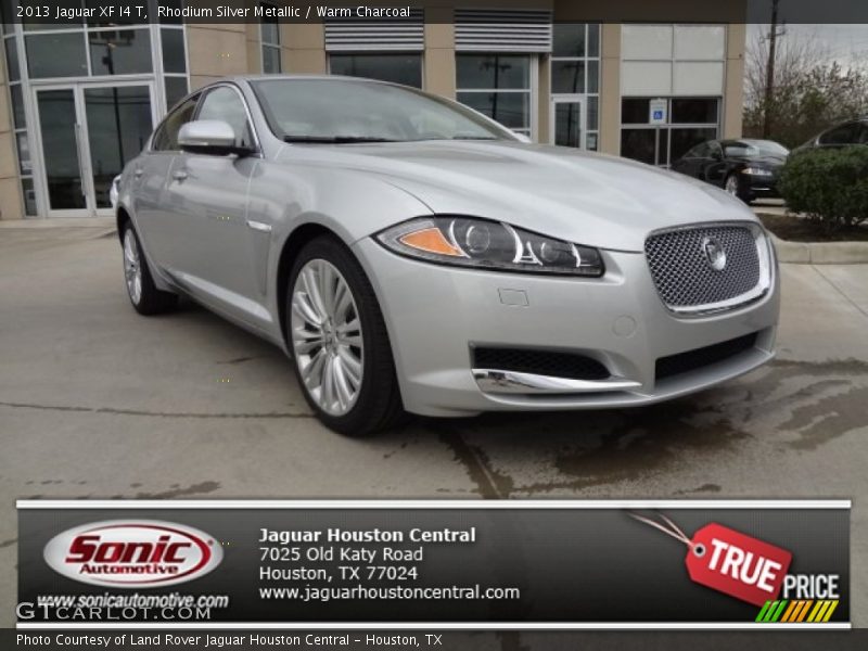 Rhodium Silver Metallic / Warm Charcoal 2013 Jaguar XF I4 T