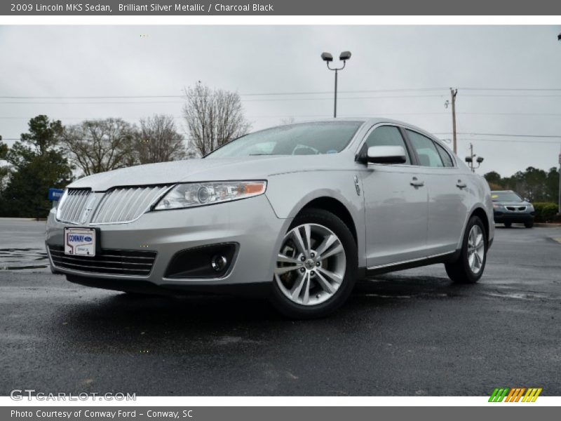 Brilliant Silver Metallic / Charcoal Black 2009 Lincoln MKS Sedan
