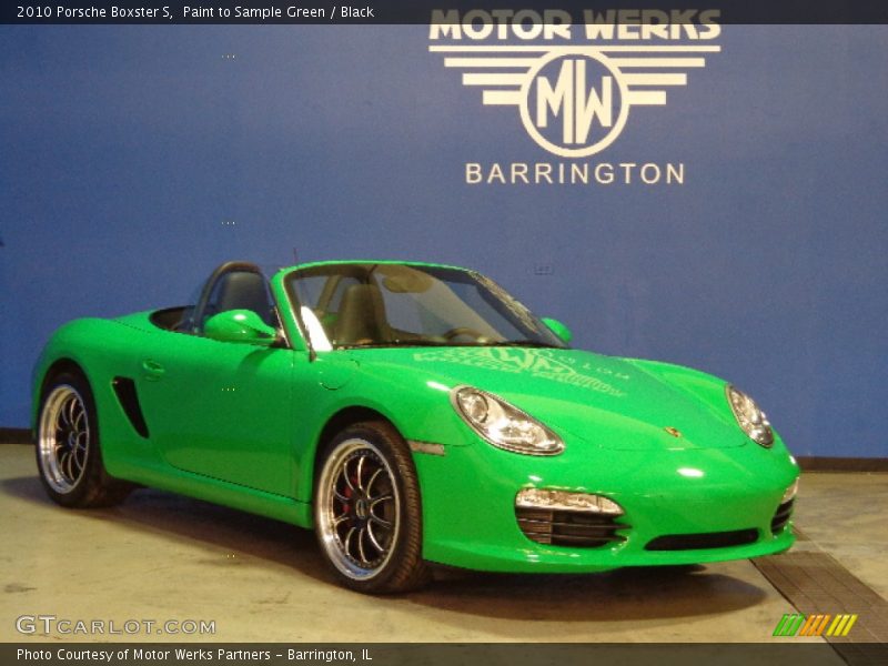 Paint to Sample Green / Black 2010 Porsche Boxster S
