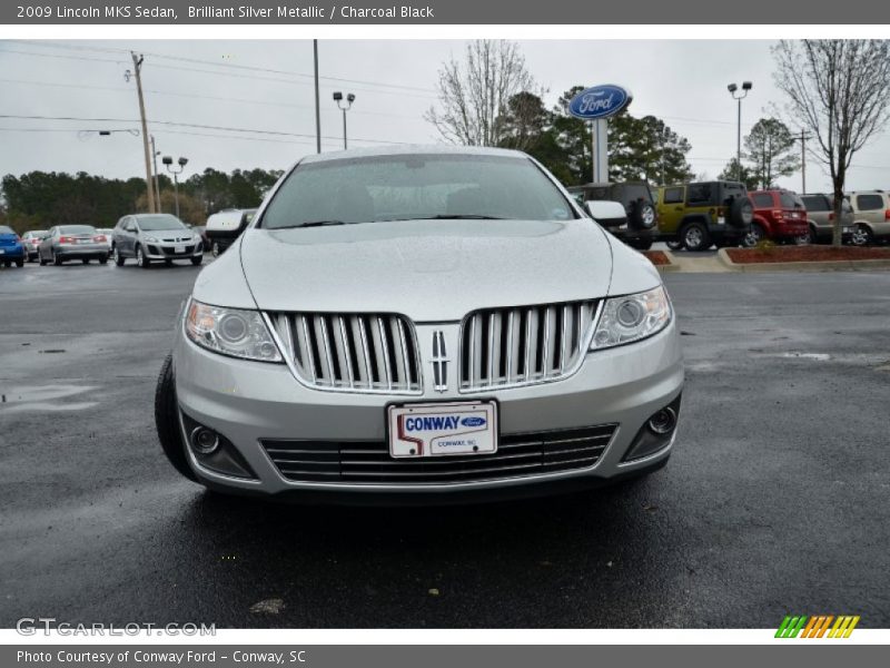 Brilliant Silver Metallic / Charcoal Black 2009 Lincoln MKS Sedan