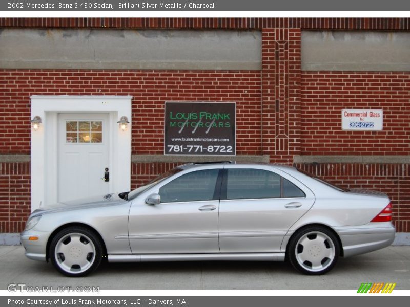 Brilliant Silver Metallic / Charcoal 2002 Mercedes-Benz S 430 Sedan