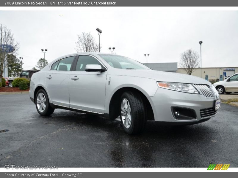 Brilliant Silver Metallic / Charcoal Black 2009 Lincoln MKS Sedan